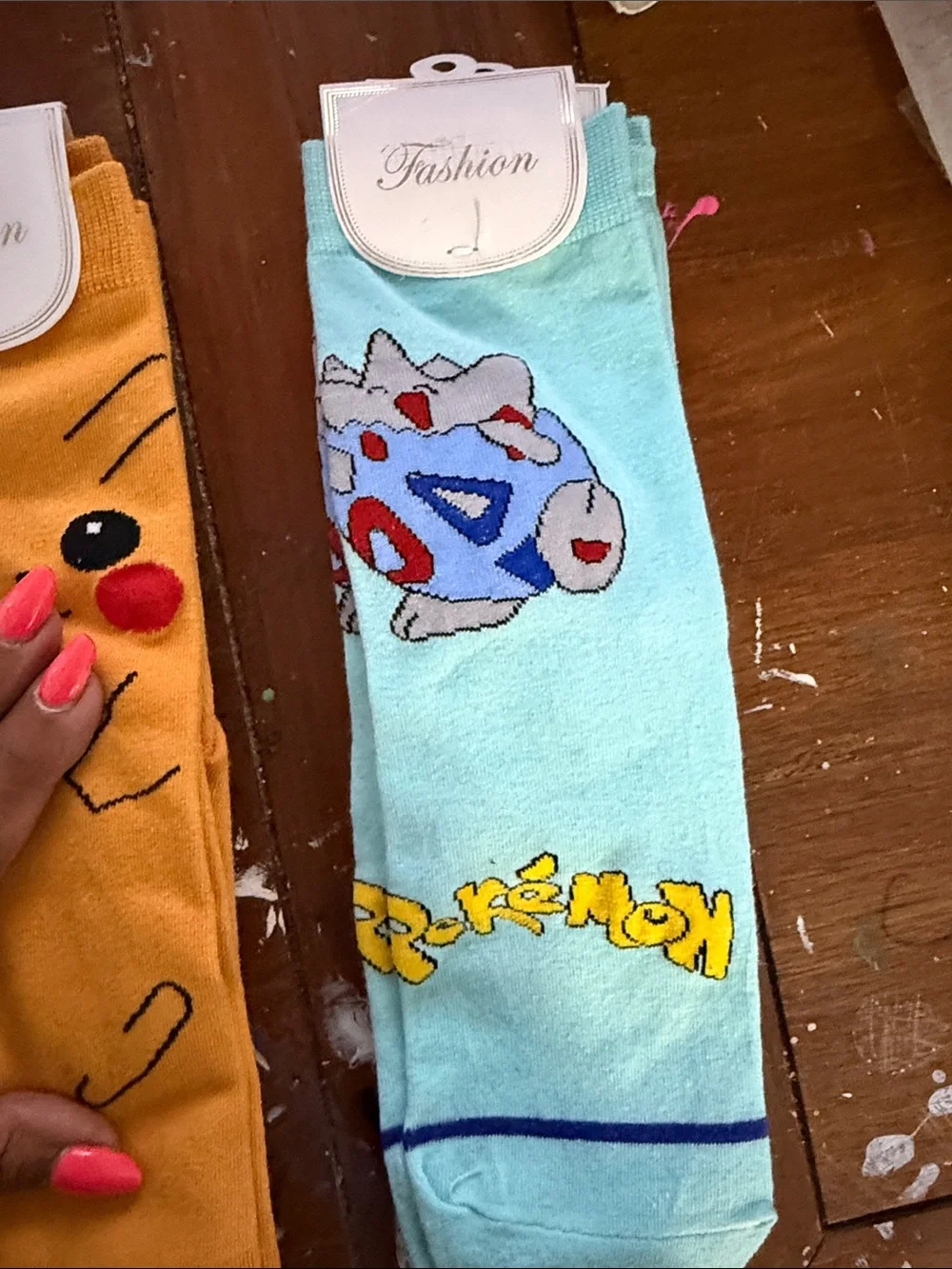8 pair Pokemon socks